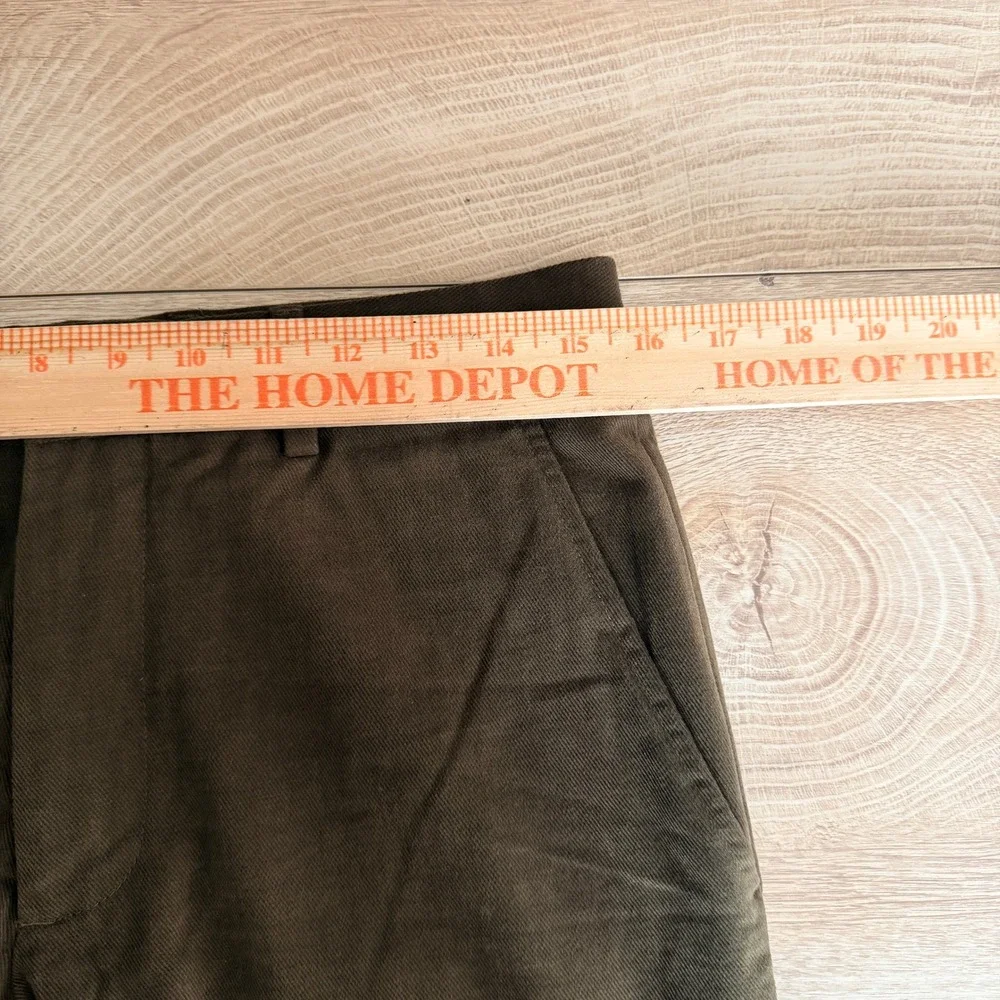 Banana Republic Dress Pants Mens 31x32 Brown Cotton Flat Front Straight Leg‎ NWT